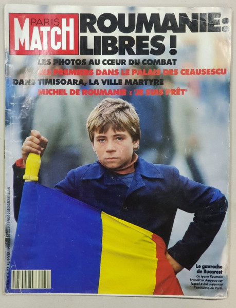REVISTA 'PARIS MATCH', 4 IANUARIE 1990, ROUMANIE: LIBRES!
