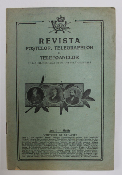 REVISTA POSTELOR , TELEGRAFELOR SI TELEFOANELOR , ANUL I , NO. 3 ,  MARTIE , 1926