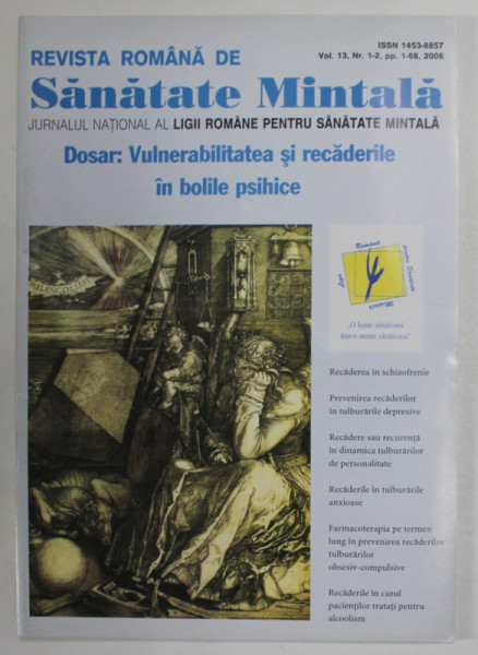 REVISTA ROMANA DE SANATATE MINTALA , NR. 1-2 , 2006