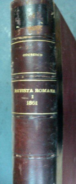 REVISTA ROMANA PENTRU SCIINTE LITERE SI ARTE     1861