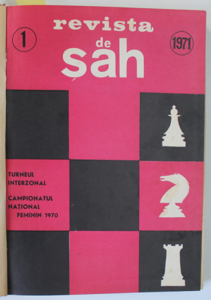 REVISTA  SAH , ORGAN AL FEDERATIEI ROMANE DE SAH , COLEGAT DE 24  NUMERE SUCCESIVE , IANUARIE 1971 - DECEMBRIE 1972