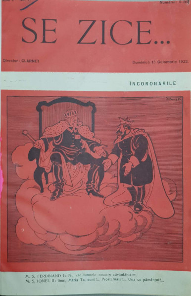 REVISTA 'SE ZICE...'  ANUL I-II, 1922 - 1923