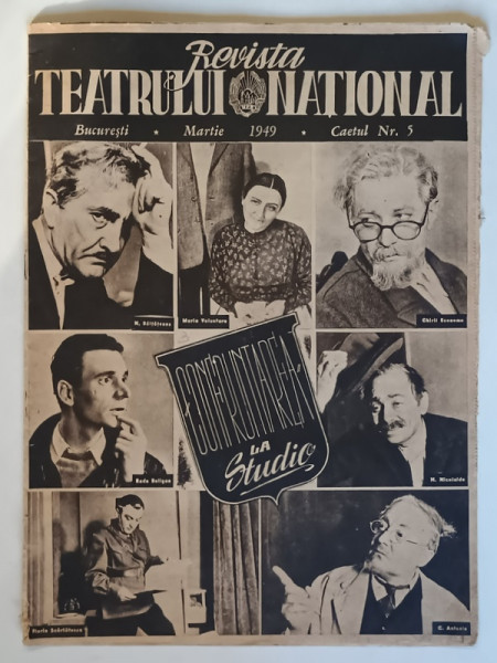 REVISTA TEATRULUI NATIONAL , CAETUL NUMARUL 5 , MARTIE , 1949
