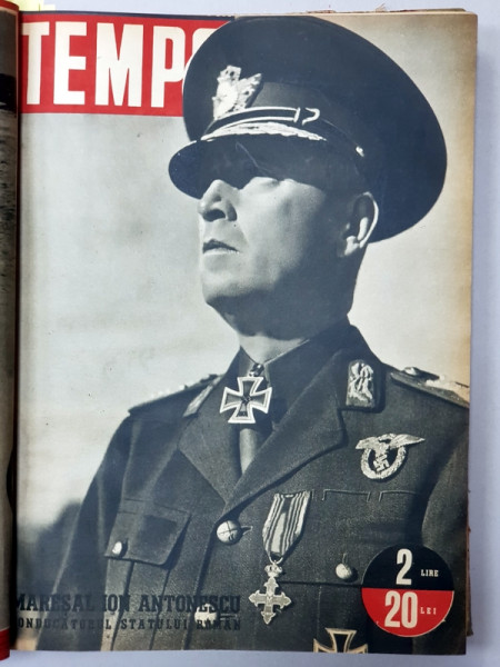 REVISTA TEMPO,  EDITIE ROMANEASCA, 18 NUMERE  - 1942, MARESALUL ANTONESCU