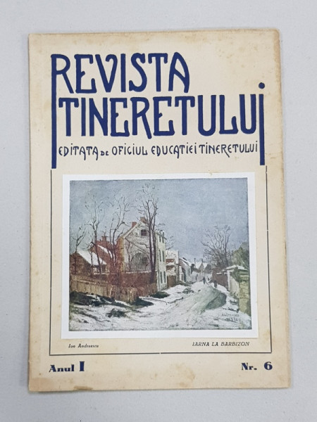 REVISTA TINERETULUI, ANUL I, NR. 6, 25 AUGUST 1943