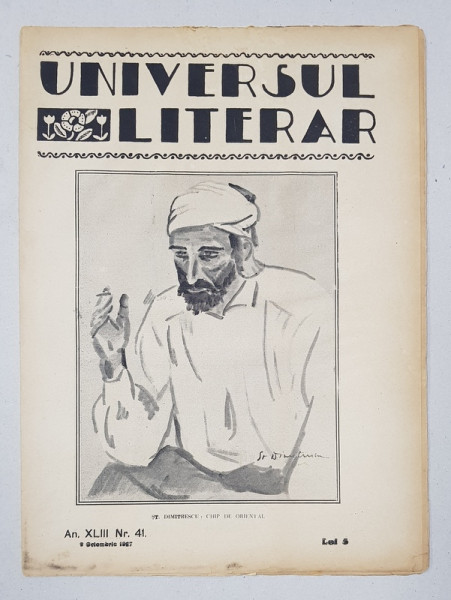 REVISTA 'UNIVERSUL LITERAR', ANUL XLIII, NR. 41, 9 OCTOMBRIE 1927