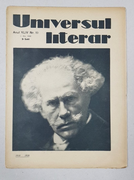 REVISTA 'UNIVERSUL LITERAR', ANUL XLIV, NR. 19, 6 MAI 1928