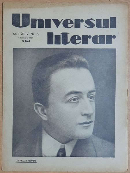 REVISTA 'UNIVERSUL LITERAR', ANUL XLIV, NR. 6, 5 FEBRUARIE 1928