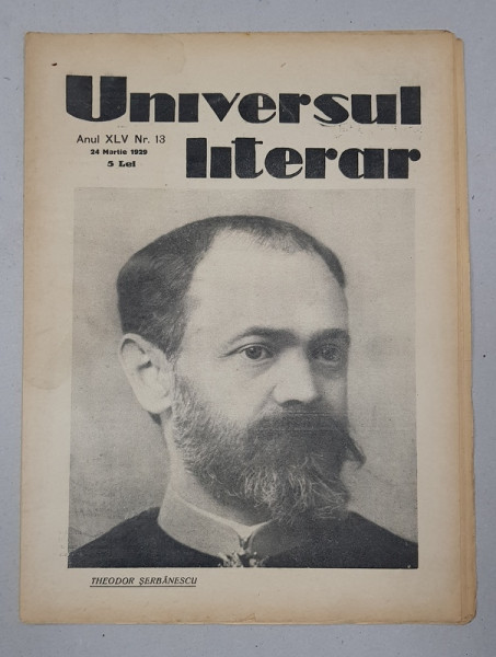REVISTA 'UNIVERSUL LITERAR', ANUL XLV, NR. 13, 24 Martie 1929