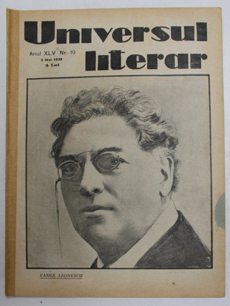 REVISTA 'UNIVERSUL LITERAR', ANUL XLV, NR. 19, 5 MAI 1929