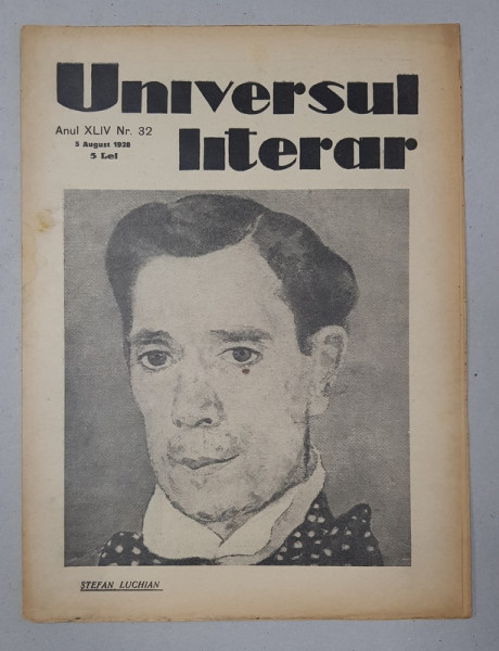 REVISTA 'UNIVERSUL LITERAR', ANUL XLV, NR. 32, 5 AUGUST 1928