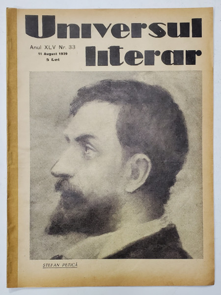 REVISTA 'UNIVERSUL LITERAR', ANUL XLV, NR. 33, 11 AUGUST 1929