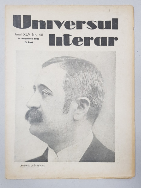 REVISTA 'UNIVERSUL LITERAR', ANUL XLV, NR. 48, 24 NOIEMBRIE 1929