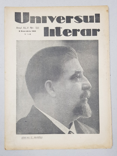 REVISTA 'UNIVERSUL LITERAR', ANUL XLV, NR. 50, 8 DECEMBRIE 1929