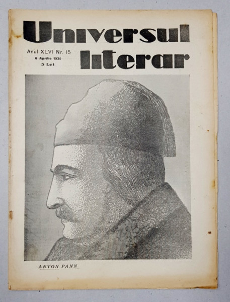 REVISTA 'UNIVERSUL LITERAR', ANUL XLVI, NR. 15, 6 APRILIE 1930