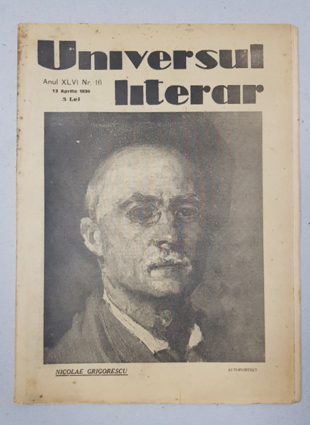REVISTA 'UNIVERSUL LITERAR', ANUL XLVI, NR. 16, 13 APRILIE 1930