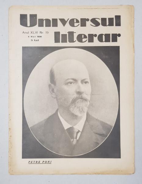 REVISTA 'UNIVERSUL LITERAR', ANUL XLVI, NR. 19, 3 MAI 1930