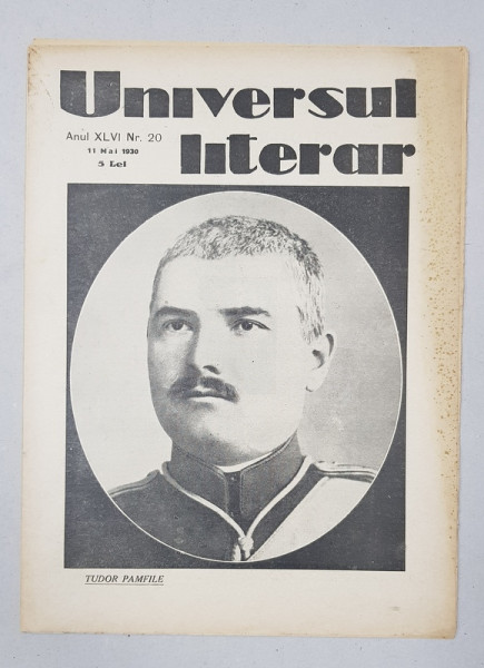 REVISTA 'UNIVERSUL LITERAR', ANUL XLVI, NR. 20, 11 MAI 1930