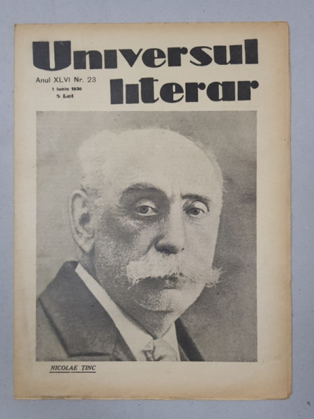 REVISTA 'UNIVERSUL LITERAR', ANUL XLVI, NR. 23, 1 IUNIE 1930