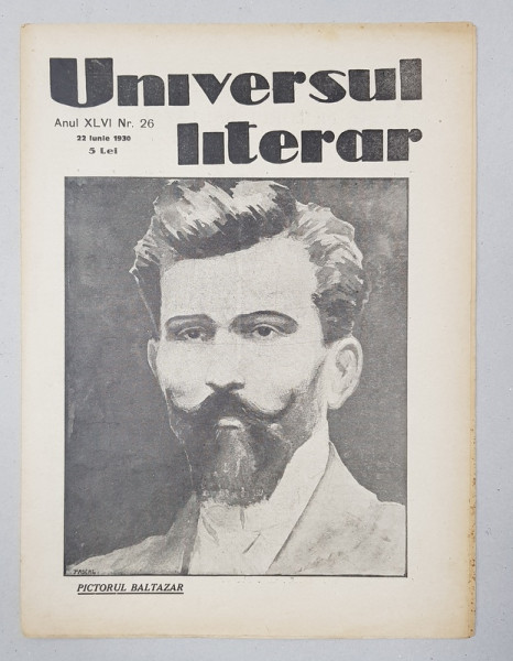 REVISTA 'UNIVERSUL LITERAR', ANUL XLVI, NR. 26, 22 IUNIE 1930