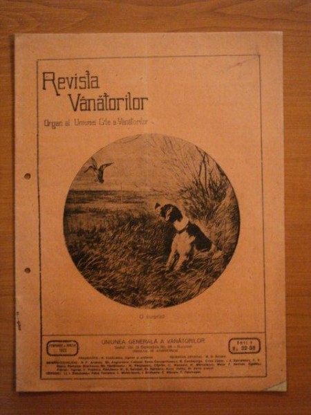 REVISTA VANATORILOR, ANUL V, NR. 32-33, FEBRUARIE-MARTIE 1923