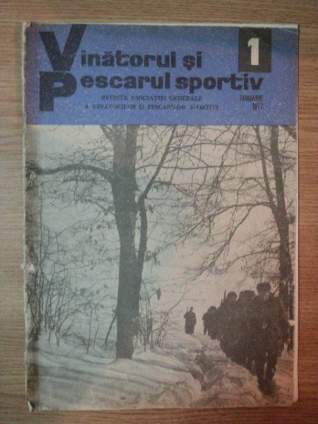 REVISTA ''VANATORUL SI PESCARUL SPORTIV'', NR. 1 IANUARIE 1977