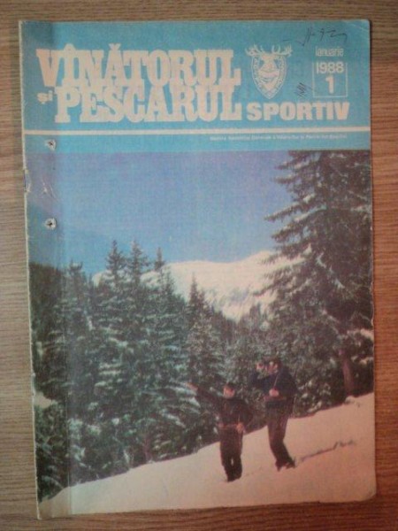 REVISTA ''VANATORUL SI PESCARUL SPORTIV'', NR. 1 IANUARIE 1988