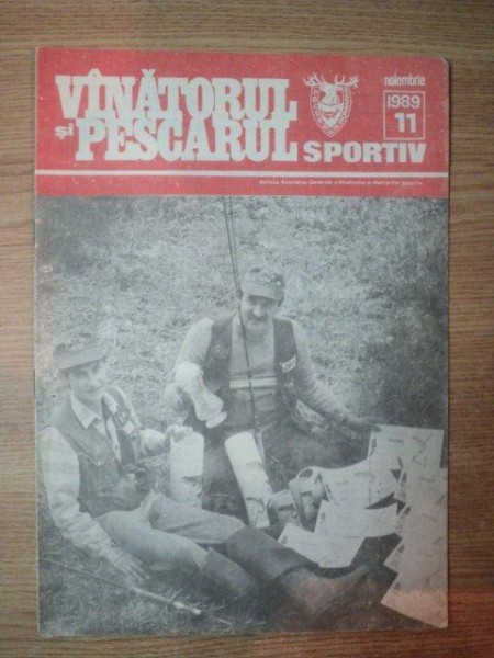 REVISTA "VANATORUL SI PESCARUL SPORTIV" , NR. 11 NOIEMBRIE 1989