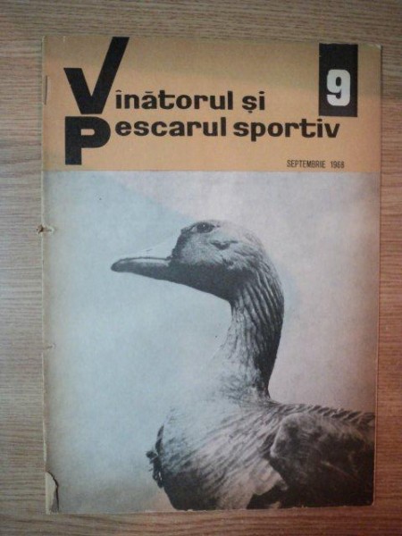 REVISTA ''VANATORUL SI PESCARUL SPORTIV'', NR. 9 SEPTEMBRIE 1968