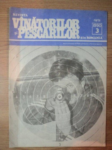 REVISTA '' VINATORILOR SI PESCARILOR '' DIN ROMANIA , NR. 3 , MARTIE 1990