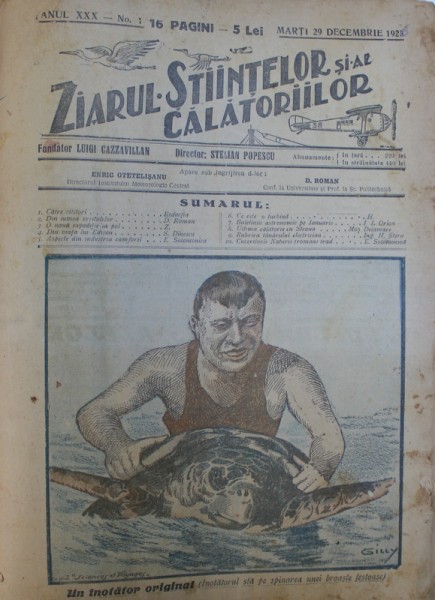 REVISTA ZIARUL STIINTELOR SI AL CALATORIILOR, CUPRINDE NUMERELE 1-43 PE ANUL 1925, 1925