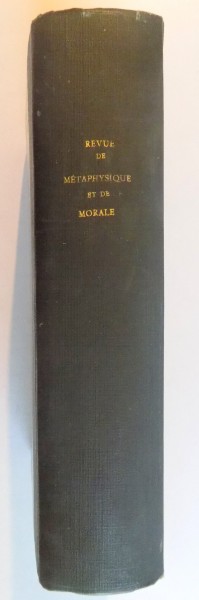 REVUE DE METAPHYSIQUE ET DE MORALE PARAISSANT TOUS LES TROIS MOIS  1927