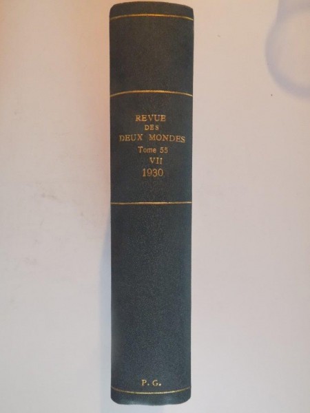 REVUE DES DEUX MONDES , TOME 55 , VOL. VII , SEPTIEME PERIODE , 1930