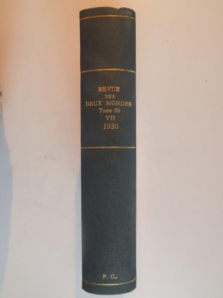 REVUE DES DEUX MONDES , TOME 59 , VOL. VII , SEPTIEME PERIODE , 1930