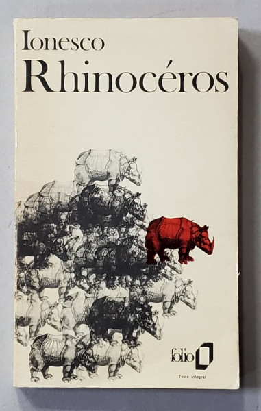 RHINOCEROS par EUGENE IONESCO , 1972