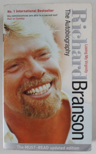 RICHARD BRANSON ,  THE AUTOBIOGRAPHY , 2007, PREZINTA URME DE UZURA