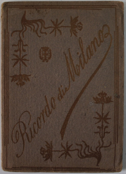 RICORDO DI MILANO , ALBUM CU FOTOGRAFII DE EPOCA , TIP  ARMONICA , TEXT IN LB. ITALIANA , INCEPUTUL SEC. XX