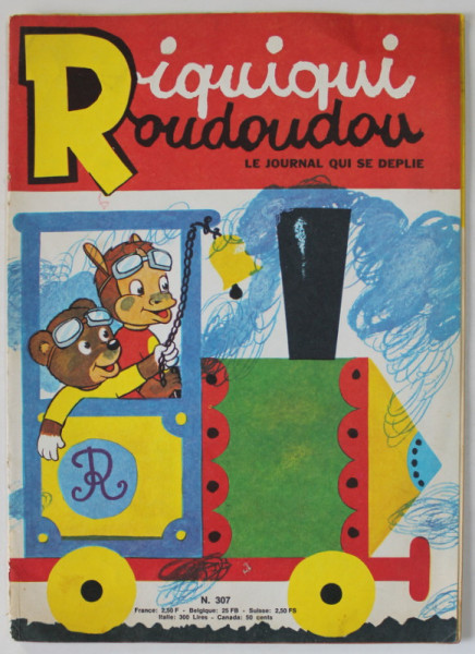 RIQUIQUI -  ROUDOUDOU , LE JOURNAL QUI SE DEPLIE , No. 307 , MAI , 1970