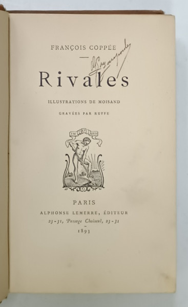 RIVALES par FRANCOIS COPPEE , illustrations de MOISAND , gravees par RUFFE , 1893 , FORMAT MIC