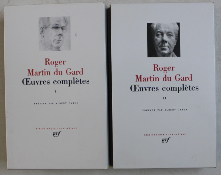 ROGER MARTIN DU GARD  - OEUVRES COMPLETES , VOL. I - II , BIBLIOTHEQUE DE LA PLEIADE , 2004 - 2005  , EDITIE DE LUX *
