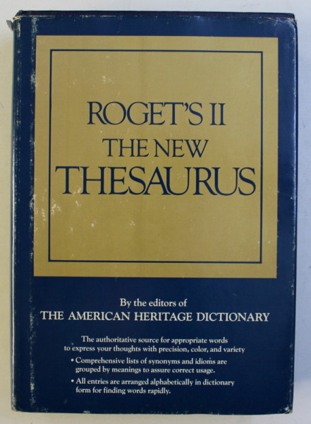 ROGET ' S II , THE NEW THESAURUS , 1980