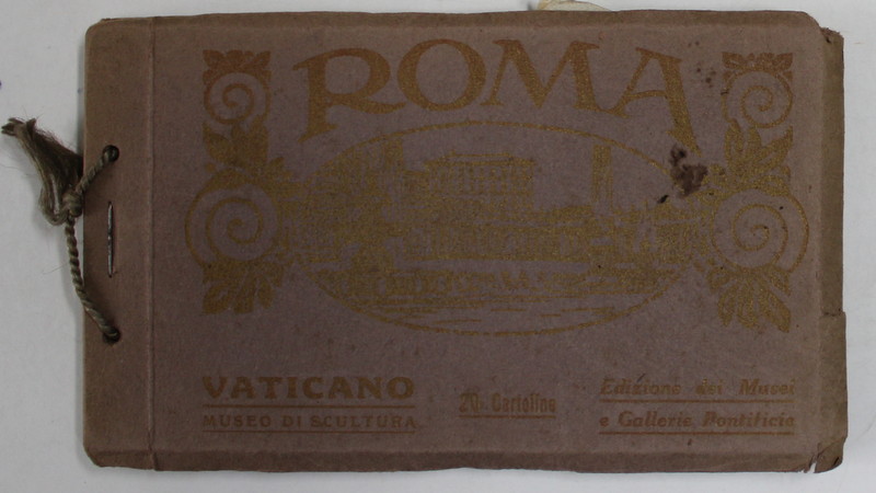 ROMA , MINIALBUM CU 20 DE CARTI POSTALE ILUSTRATE , EDITIE DE INCEPUT DE SECOL XX