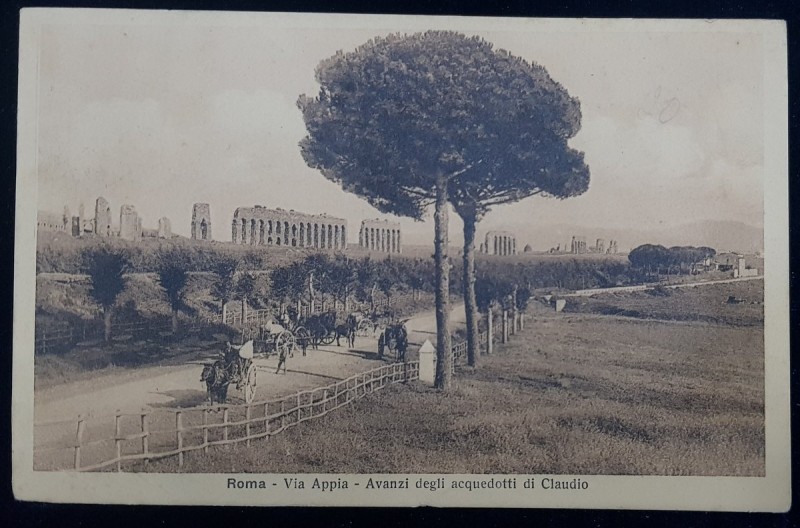 Roma-Via Appia-Avanzi degli acuedotti di Claudio - CP Ilustrata