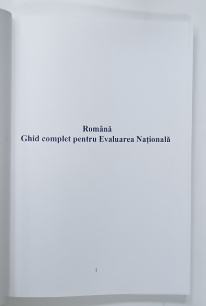 ROMANA , GHID COMPLET PENTRU EVALUAREA NATIONALA , PE COPERTA APARE TITLUL ' FIZICA  - MATERIA STRUCTURATA ' , ANII '2000
