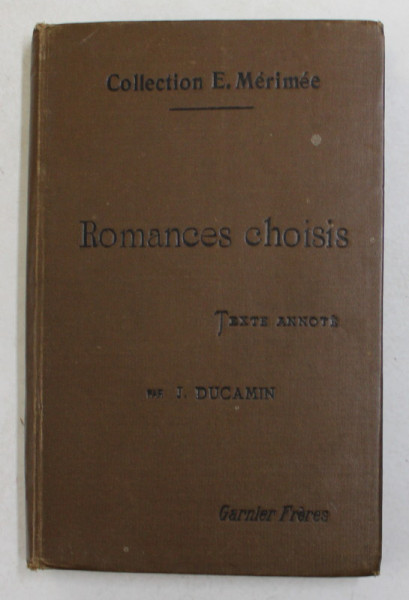 ROMANCES CHOISIS , par JEAN DUCAMIN , 1896