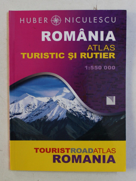 ROMANIA - ATLAS TURISTIC SI RUTIER , SCARA 1 : 550.000