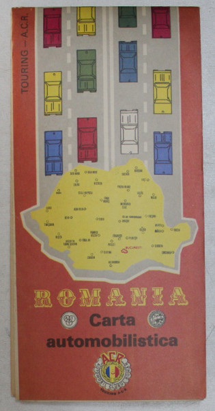 ROMANIA , CARTA AUTOMOBILISTICA , AUTOMOBIL CLUB ROMAN