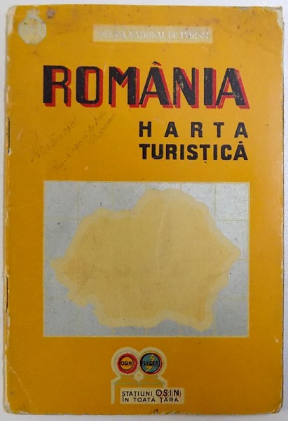 ROMANIA HARTA TURISTICA , 1939
