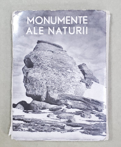 ROMANIA , MONUMENTE ALE NATURII , MINIALBUM CU 10 FOTOGRAFII , TIP ARMONICA , ANII ' 60