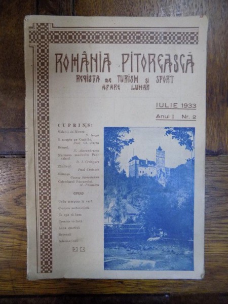 Romania pitoreasca, Anul 1, Nr. 2